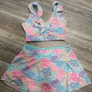 Lilly Pulitzer Pink and Blue Bikini Swimwear